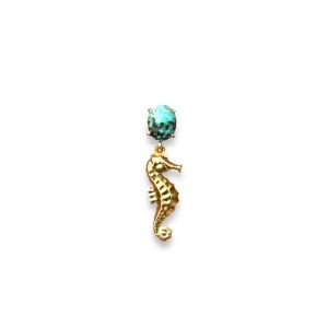 Seahorse earring (enkel)